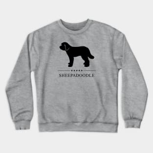 Sheepadoodle Black Silhouette Crewneck Sweatshirt